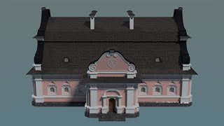 Ukrainian Baroque House I. 1920x1080 Perspective Red