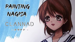 Drawing Nagisa ~ clannad [mixed media]