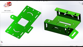 SOLIDWORK 2018. Chuyên mục sheel meatl. Vẽ và trải tấm tinh phôi trong sheel metal soldiwork 2018