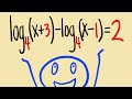 Solving a logarithmic equation with log properties