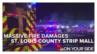 Fire damages north St. Louis County strip mall