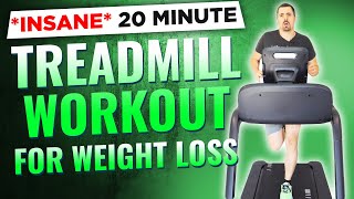 20-Minute Treadmill Workout for Weight Loss - [Quick & Effective HIIT🔥]