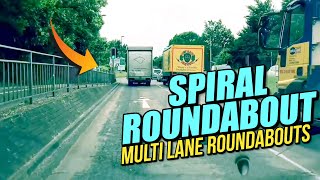 Spiral Roundabout - Multi Lane roundabouts UK
