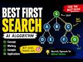 Best First Search Algorithm Explained | Greedy Strategy in AI | Step by Step Example