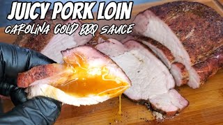 Juicy Smoked Pork Loin | Carolina Gold BBQ Sauce