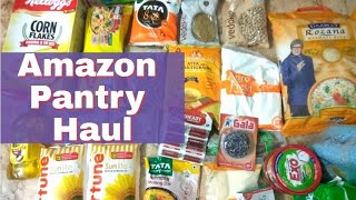 குறைந்த விலை மளிகை பொருட்கள் || Amazon Pantry Haul || July Month Grocery Haul from Amazon ||