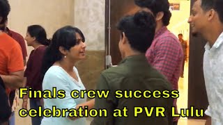 Finals Malayalam movie crew success celebrations at PVR Lulu