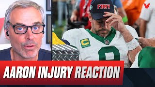 Reaction to Aaron Rodgers injury in New York Jets win vs. Buffalo Bills | Colin Cowherd NFL