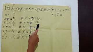 ASSIGNMENT OPERATORS(LEVEL 3, PROBLEM 15)