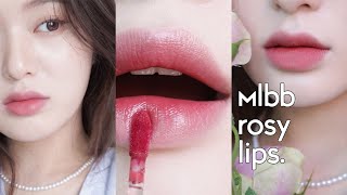 흔하지 않은 로즈 mlbb 립 종결판 🥀📓 매트파 촉촉파 냉큼오시오.. 퓌 언네임드 시리즈 한 눈에 보기 👀 | 말린장미 • 물먹장미 • 어린장미