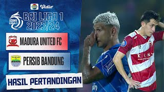Hasil Akhir Pertandingan - Madura United Vs Persib Bandung | BRI Liga 1 2023/24