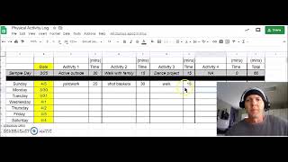 Revised activity log example August 2020