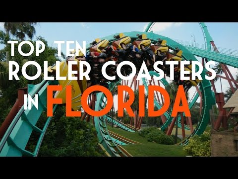 Top Ten Roller Coasters In Florida - YouTube