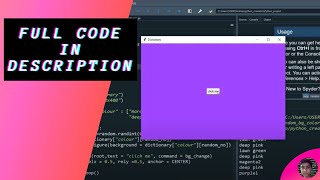 Background colour changing app in spyder using Tkinter || #python #WhitehatJr