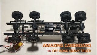 How to Setup RC Duty Heavy Truck Off Road 8x8 Double Axles Tires and electric Do at home