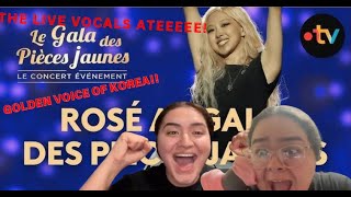 BLINKS react to Rosé :Gala des Pièces Jaunes | ROSE LIVE IS AMAZING