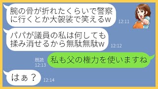 【LINE】ママ友旅行中に私を階段から突き落としたクズ女「訴えてもパパが揉み消すわよw」→権力を振りかざすDQN女にある衝撃の事実を伝えると顔面蒼白に…【スカッとする話】【総集編】