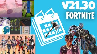 Fortnite v21.30 Update Patch Notes..! (Summer Skin & Poi's, Free Rewards, Transformers + More!!)