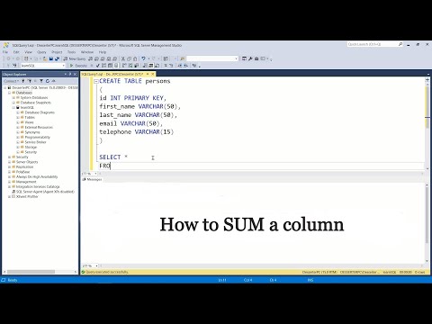 How do I sum a column in SQL?