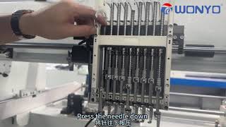 How to adjust the needle bar on embroidery machine