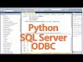 How to Connect to SQL Server with Python Via ODBC