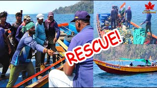 Police Marine Force Rangat Ke MV SUNTOOK Ne Fishing Boat Ko Bachaya!