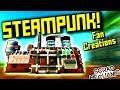 STEAMPUNK FAN CREATIONS! (Suspended Mountain Base Part 10) - Scrap Mechanic Gameplay