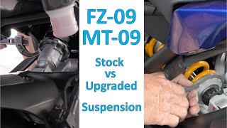 2 Clicks Out: FZ-09 MT-09 Stock vs Upgraded Street Suspension Intro