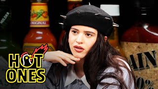 Rosalía Can't Stop Laughing While Eating Spicy Wings | Hot Ones