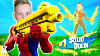 Fortnite is SOLID GOLD! (Gold Loot Only Challenge) K-CITY GAMING
