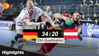 DHB-Team löst EM-Ticket | Deutschland - Österreich 34:20 | Handball-EM-Quali – ZDF