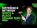 WHITE V/S BLACK SESAME SEEDS COMPARISON AND BENEFITS