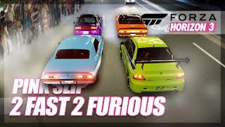 Forza Horizon 3 - 2 Fast 2 Furious Recreation! (Pink Slip Drag Race)