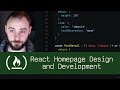React Homepage Design and Development (P5D33) - Live Coding with Jesse