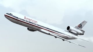 American Airlines Flight 191 Engine Separation \u0026 Crash Animation