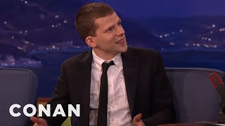 Jesse Eisenberg: People Who Smile A Lot Are Deranged | CONAN on TBS