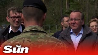 Germany's Pistorius and his Danish counterpart visit Leopard tank training of Ukrainian soldiers