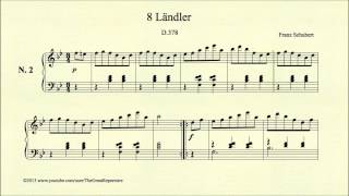 Schubert, 8 Ländler, D 378, No 2