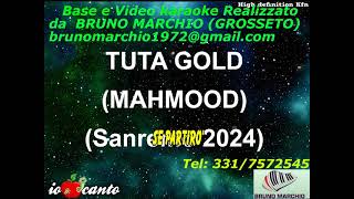 KARAOKE TUTA GOLD (Sanremo 2024) CON CORI ORIGINALI (DEMO) - MAHMOOD