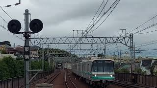 東京メトロ南北線9000系9113F各駅停車日吉駅行き多摩川駅到着