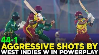 Aggressive Shots By West Indies W in Powerplay | Pakistan W vs West Indies W | 2nd T20I 2024 | PCB