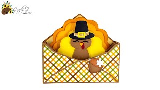 Turkey Envelope Box Card SVG Assembly Tutorial