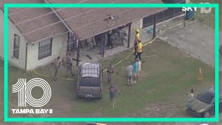 SUV hits person, crashes into house in Hernando County