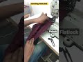 Waist band stitching with flatlock machine