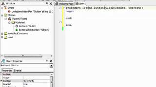 Delphi Training - #1 - Hello World