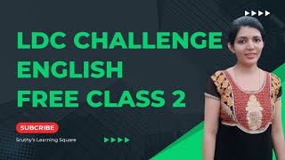 ENGLISH LDC 2024 class -2 ||PSC||LDC|sruthy's learning square