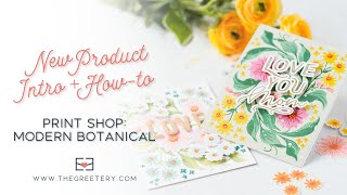 New Product Into + How-to: Print Shop Modern Botanical