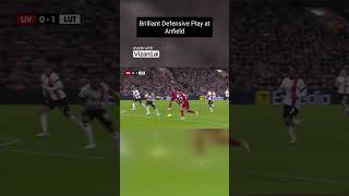 Brilliant Defensive Play at Anfield #football #premierleague #liverpool #soccer