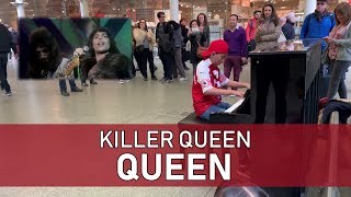 Queen Killer Queen Piano Cover London St Pancras Train Station Cole Lam 12 Years Old