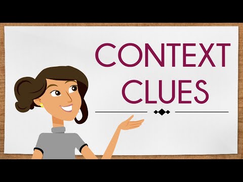 What is an example of a context clue?